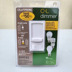 NEW Lutron Skylark Contour CL Light Bulb Dimmer CTCL-153PDH-LA 120V 60Hz 150W Li